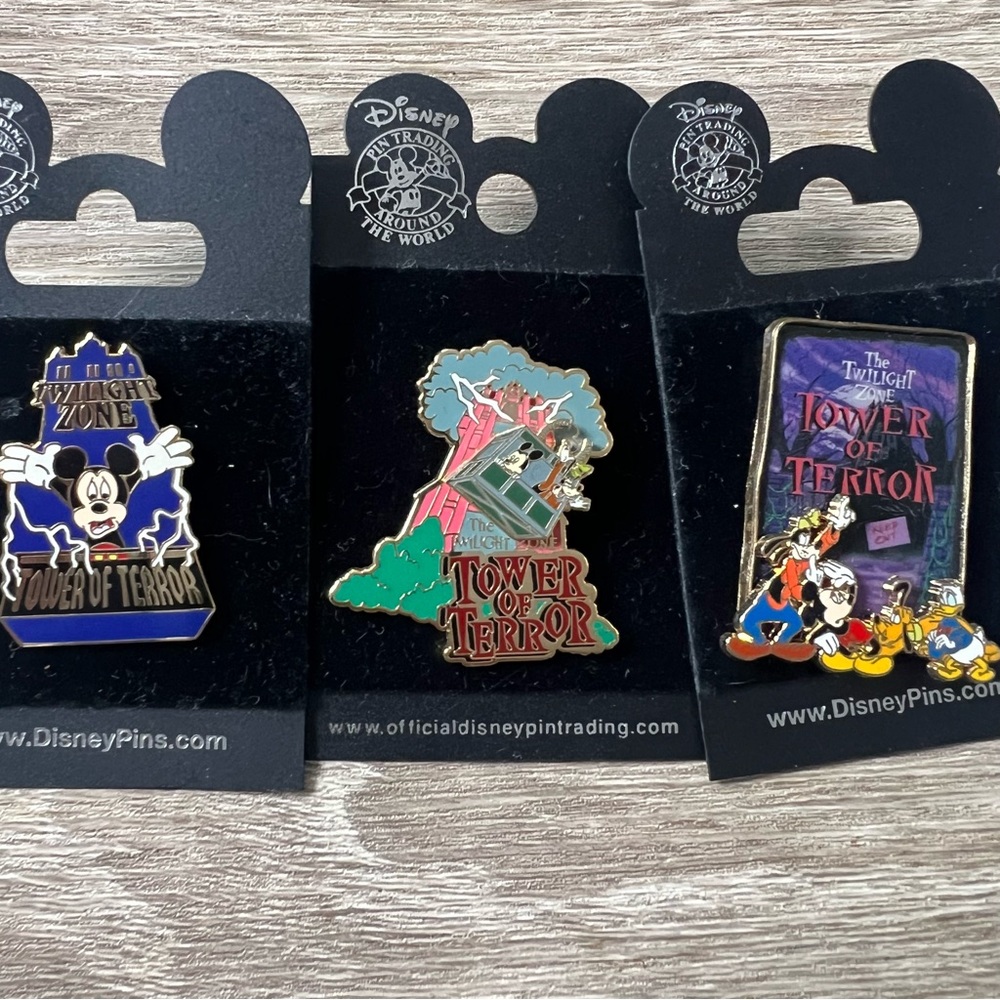Disney Twilight Zone Tower of Terror Set Mickey Goofy Donald Pluto 2006 & 2007